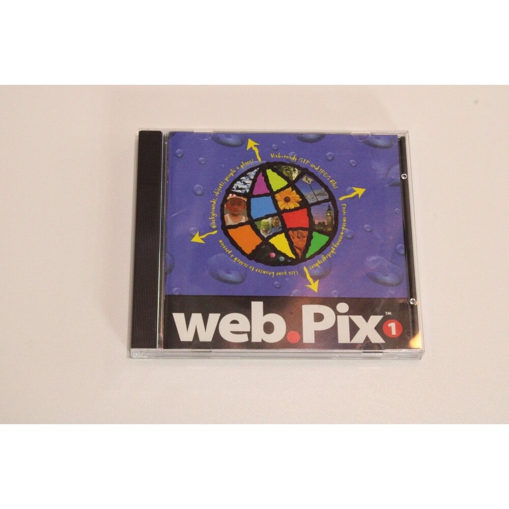 Web Pix 1 CD 1996 Diamar Interactive Stock Photo Multimedia Software